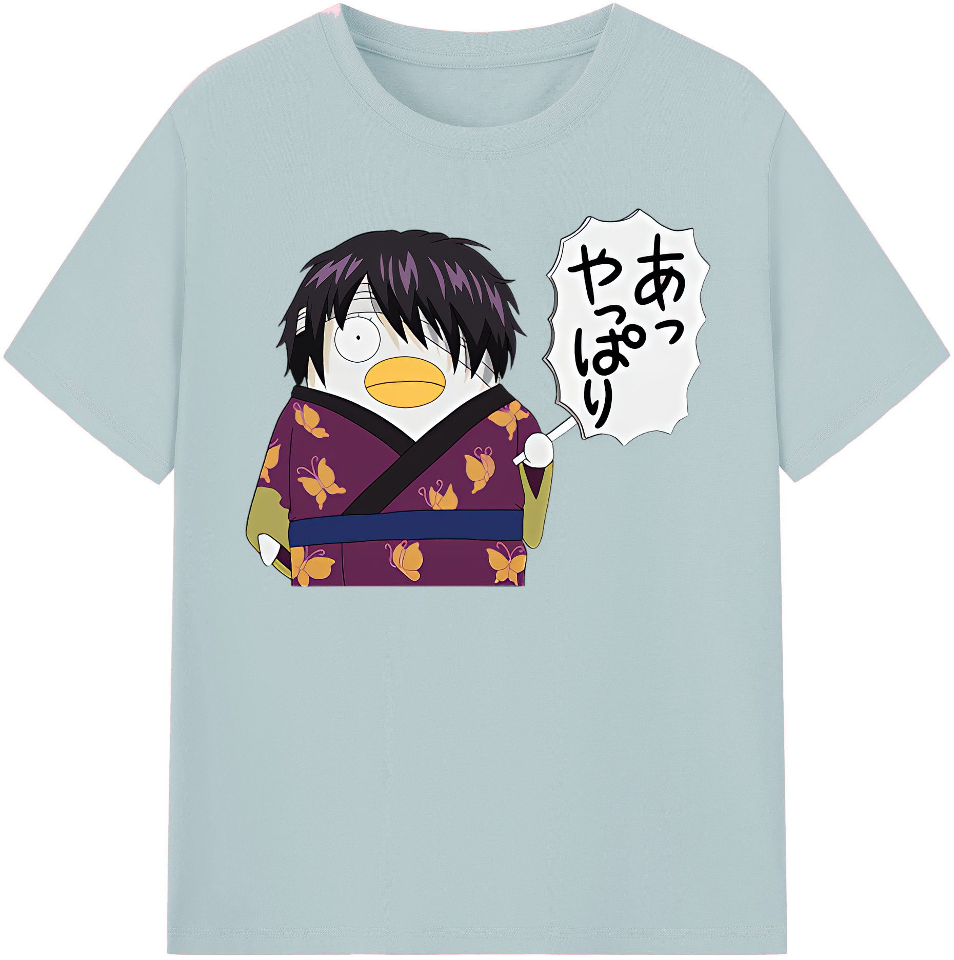 （画像用） ぎんたま 坂田銀時（さかたぎんとき） 神楽 志村新八（しむら しんぱち） GINTAMA Sakata Gintoki Kagura Shimura Shinpachi 綿100％半袖Tシャツ（フロントプリント）